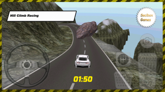 white car race screenshot 1