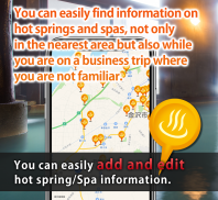Hot spring spa information Map screenshot 4