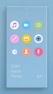 LITTLE™ XPERIA Theme | A BLUE 🎨Design For SONY screenshot 1