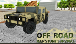 4x4 Off Road Army Jeep Stunts screenshot 11