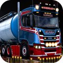 Oil Truck Transport Driving Icon