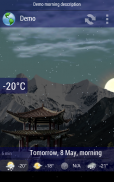 Animated Weather Widget, Clock screenshot 5