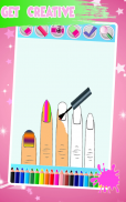 Beauty Coloring Book : Fashion Coloring Games screenshot 3