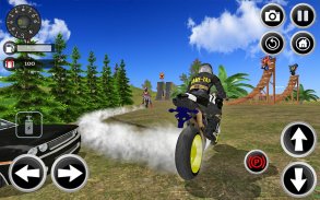 Motorbike Stunt Super Hero 3D screenshot 0