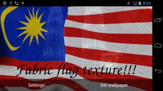 3D Malaysia Flag LWP screenshot 2