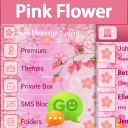 GO SMS Pro Pink Flower Icon