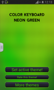 Color Keyboard Neon Green screenshot 4