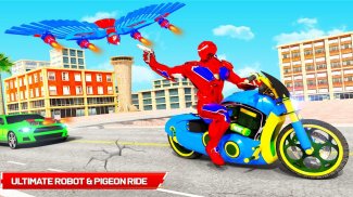 Flying Pigeon Robot Car Game screenshot 3