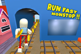 3D Subway Kids Rail Dash Run screenshot 0
