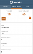 Southwire® Pump Cable Calc screenshot 2