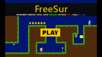 Freesur 8 bit retro game screenshot 1