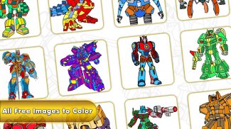 Robots Color By Number Book screenshot 0