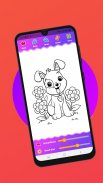 dog coloring book - Games screenshot 2