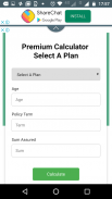 LIC Premium & Maturity Calculator Latest version screenshot 2