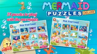 Mermaid Jigsaw Puzzles Deluxe screenshot 0