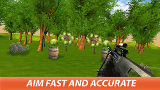 Watermelon Shooting Gun Game 2019 screenshot 1