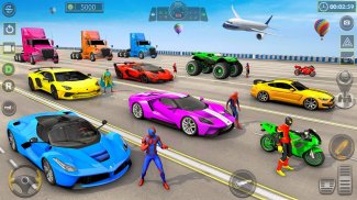 Superhero Car Stunt Game 3D screenshot 1