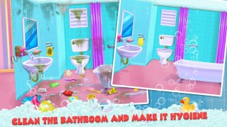 ให้บ้านของคุณสะอาด - บ้านสาวล้างข้อมูลเกม screenshot 2