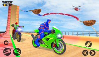 Superhero Mega Ramp Bike Stunt screenshot 9