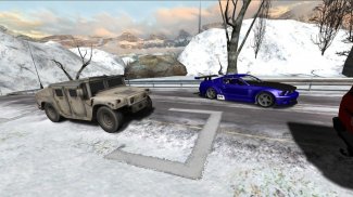 الثلوج سباق السيارات screenshot 7