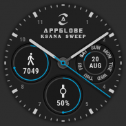 ⌚ Watch Face - Ksana Sweep for Android Wear OS screenshot 2