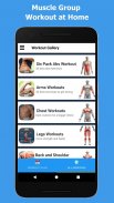 Latihan Rumahan – Latihan Abs, Dada, Biceps & Kaki screenshot 4
