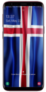 Iceland Flag Live Wallpaper screenshot 1
