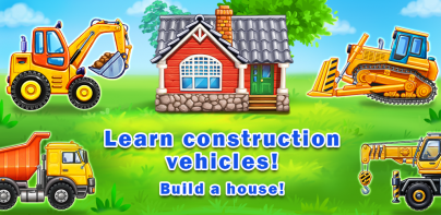 Truck games for kids: building