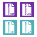 Rar Zip Tar 7Zip File Explorer Icon
