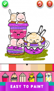 Kawaii Coloring Pages With Glitter - Drawing Book screenshot 7