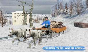 Snow Dog Sledding Transport Games: Winter Sports screenshot 14