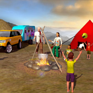 Kemping Van Mengemudi Truk: Virtual Keluarga Games screenshot 24
