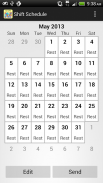 Kalender Shift screenshot 0