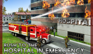 حريق الإنقاذ شاحنة المحاكاة 3D screenshot 14