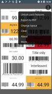 Barcode Generator - create labels with PDF export screenshot 0