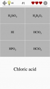 Ácidos, íons e sais inorgânicos - Quiz de química screenshot 4