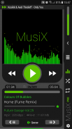 MusiX Material Dark Green Skin for music player screenshot 0