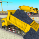 Hill Excavator Mining Truck 3D Icon