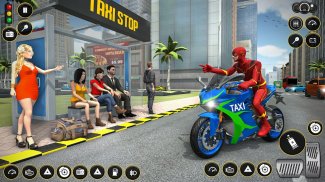 Superhero Bike Taxi: Bike Game screenshot 2