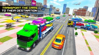 Crazy Truck Car Transport Game screenshot 2