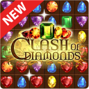 Clash von Diamanten - Match 3 Juwel Spiele Icon