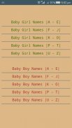 Name your baby - Baby Names screenshot 0