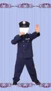 Kids Police Suit Photo Editor screenshot 1