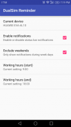DualSim Reminder screenshot 0