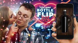 Bottle flip kiss fidget spinner screenshot 1