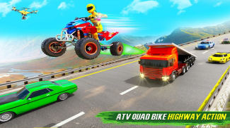 Licht ATV Quad Fahrrad Rennsport, Autobahn Spiele screenshot 6