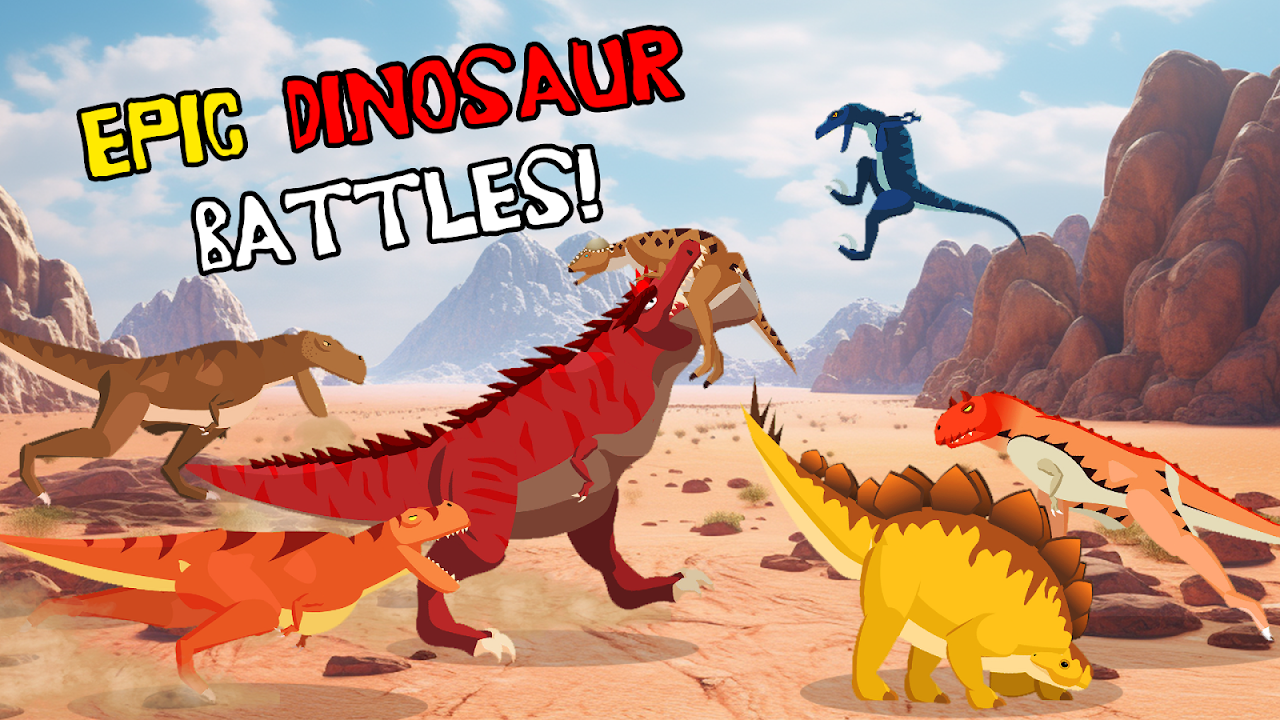 T-Rex Fights More Dinosaurs for Android - Free App Download