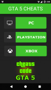 Cheat Codes for GTA 5 screenshot 0