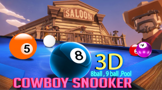 CowBoy 3d Snooker - 8ball , 9ball , pool screenshot 3