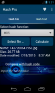 Hash file, hash text:Md5 check screenshot 3